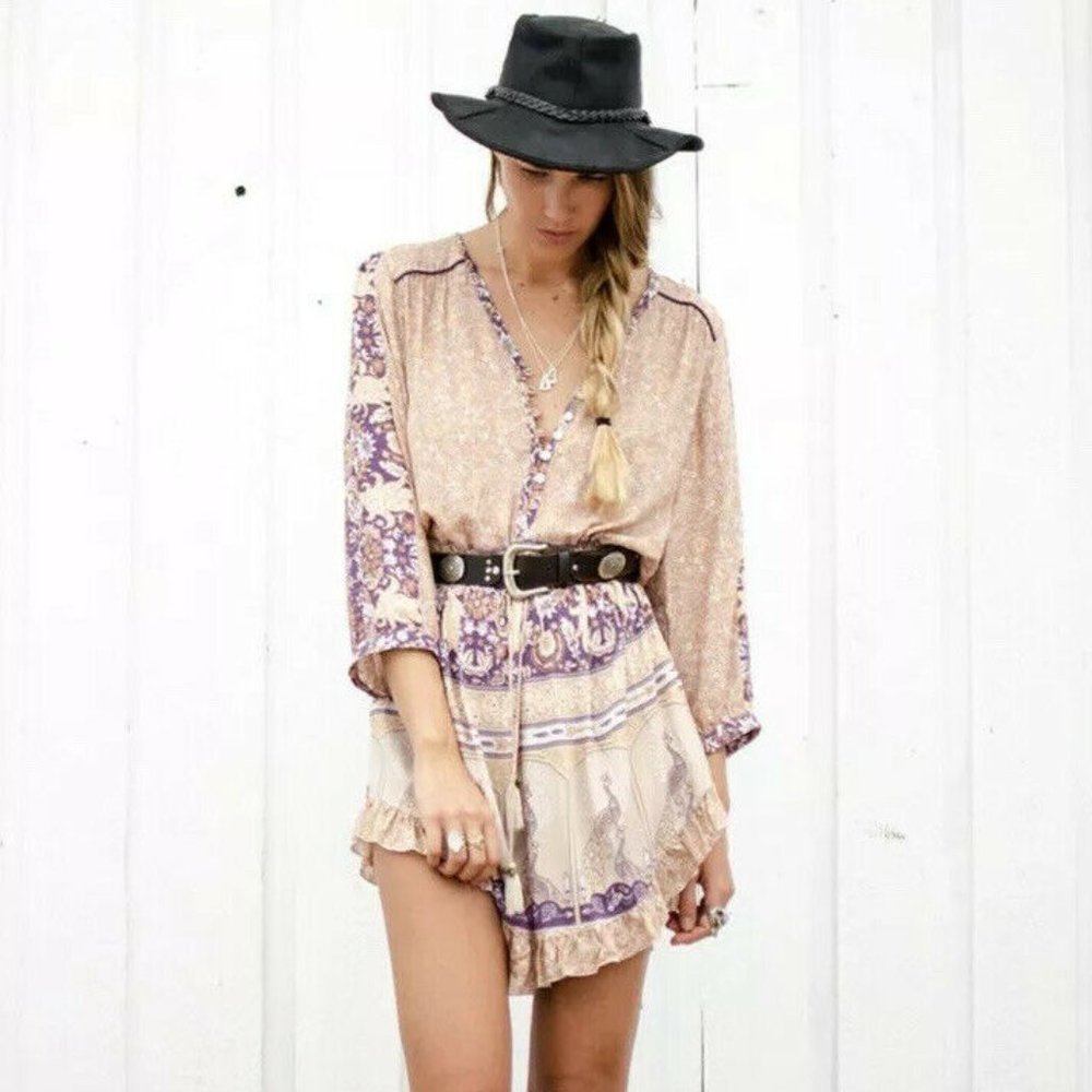 Spell & the Gypsy Xanadu Playdress Gold Dust Sz XS